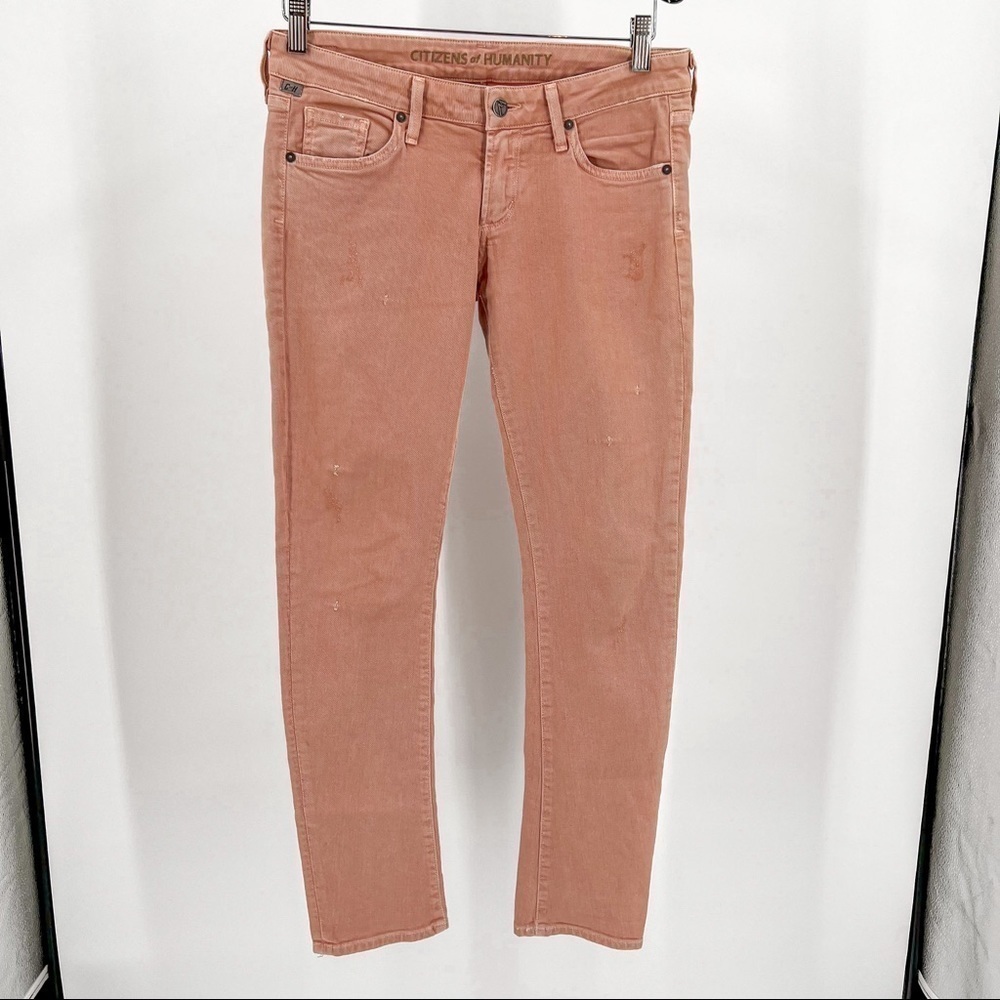 Citizens of Humanity dusty rose colored jeans